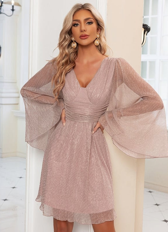 Robe Manche Longue Patineuse - gallery 1