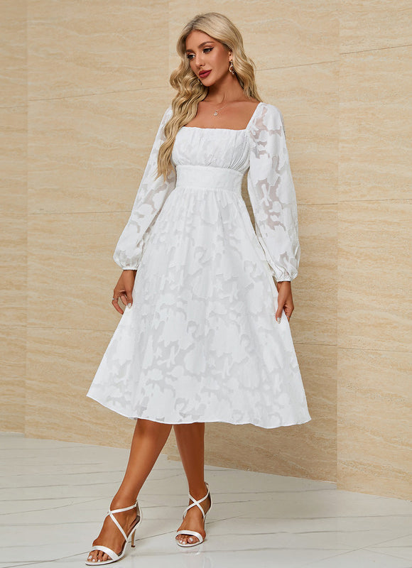 Robe Mi Longue Avec Petite Manche - gallery 3