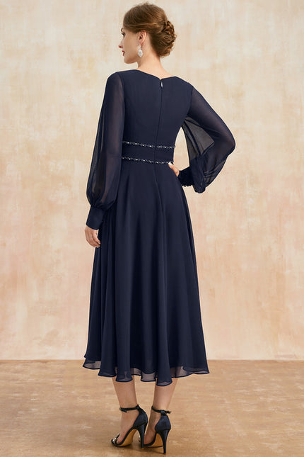 Robe Longue Droite Manche Longue - gallery 5