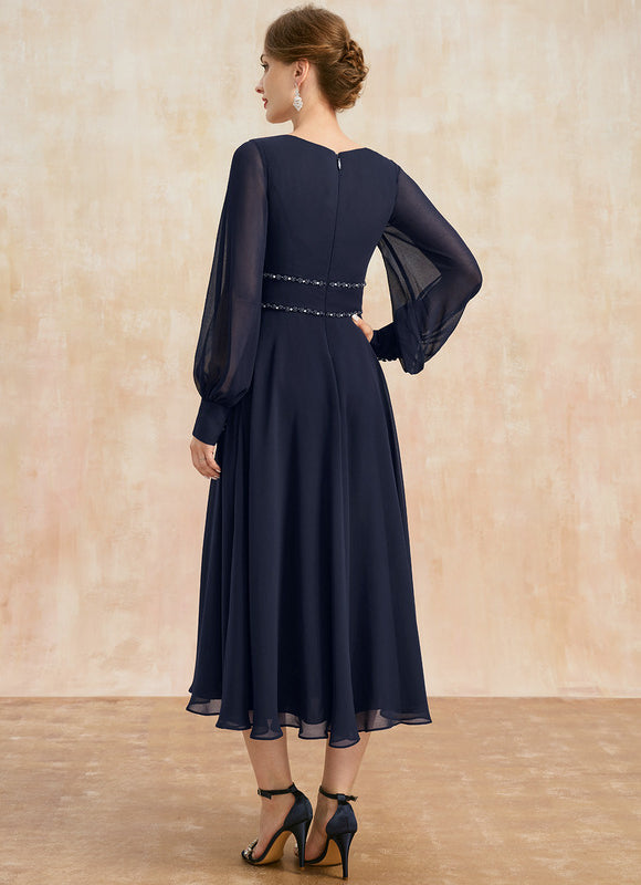 Robe Longue Droite Manche Longue - gallery 5