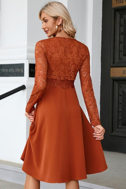 Robe Terracotta Manche Longue - gallery 2