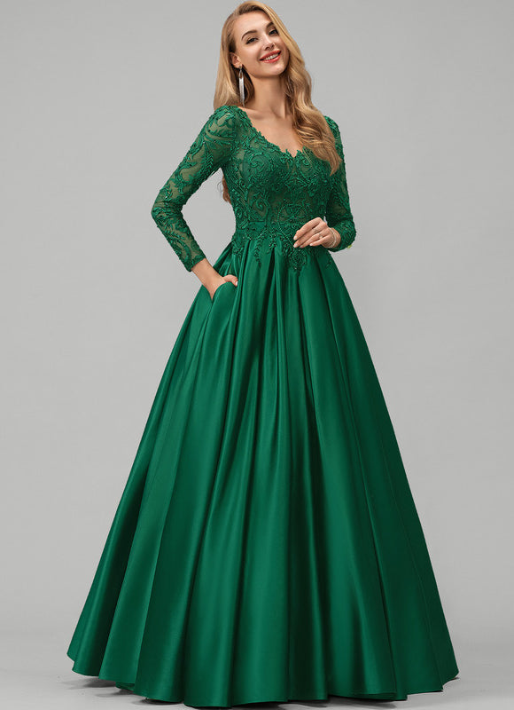 Robe De Bal Manche Longue