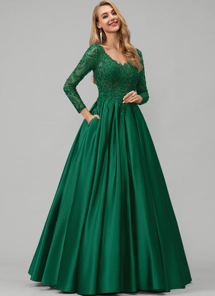 Robe De Bal Manche Longue