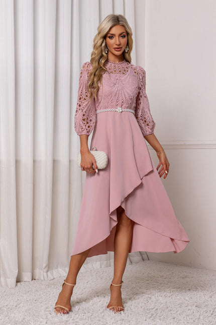 Robe Dentelle Manches Longues