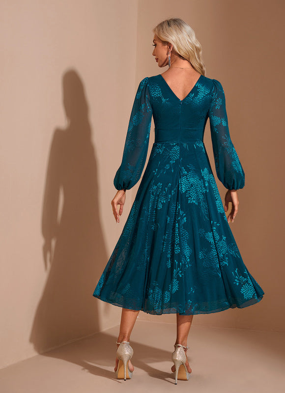 Robe Manche Longue Trapeze - gallery 1