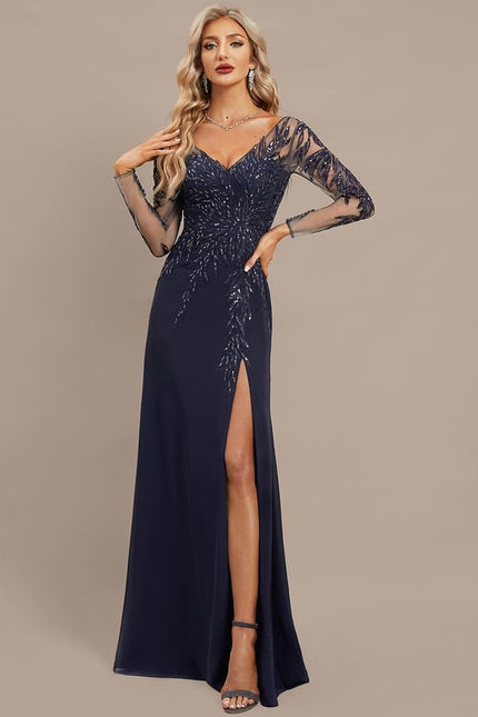 Robe Sirene Manche Longue - gallery 4