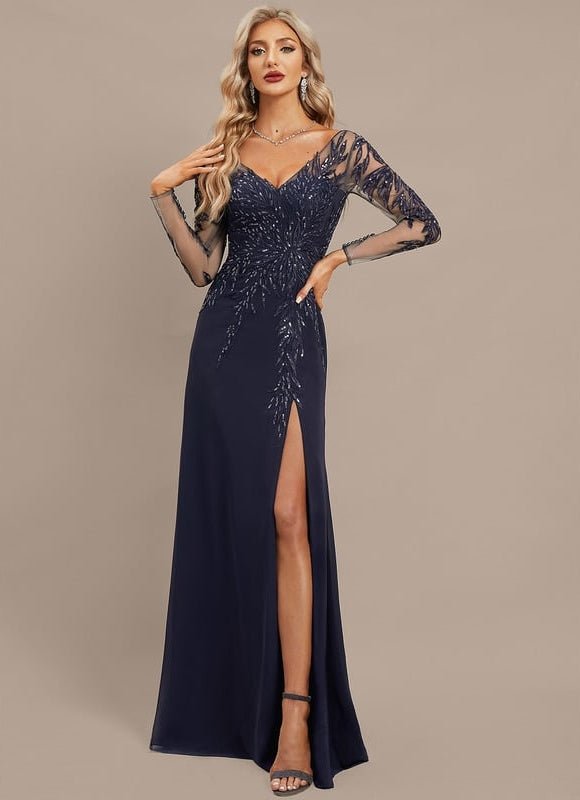 Robe Sirene Manche Longue - gallery 4