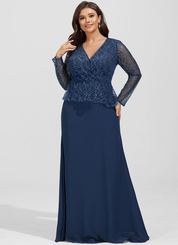 Robe Manche Longue Soirée Pailletée - gallery 6