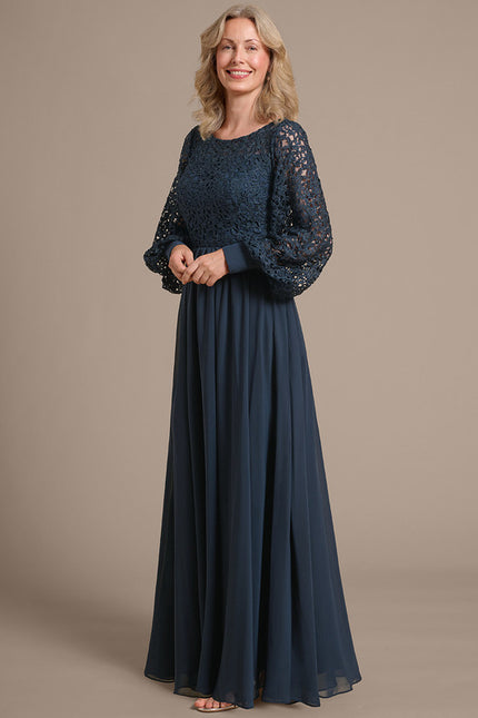 Robe Longue Manches Bouffantes - gallery 4
