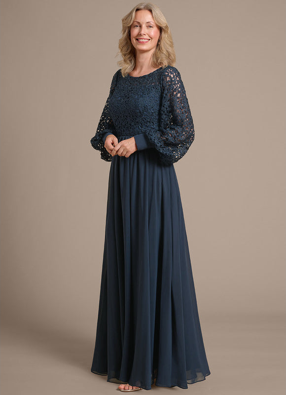 Robe Longue Manches Bouffantes - gallery 4