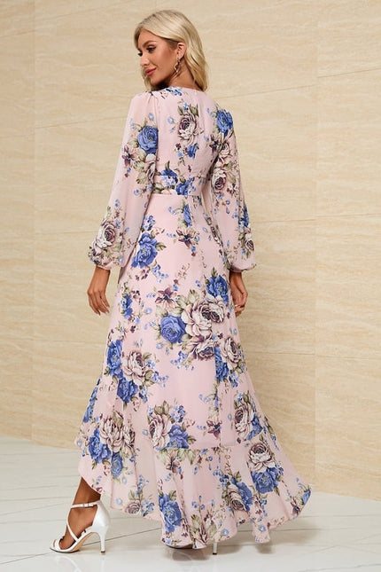 Robe Longue Manche Longue Fleurie - gallery 1