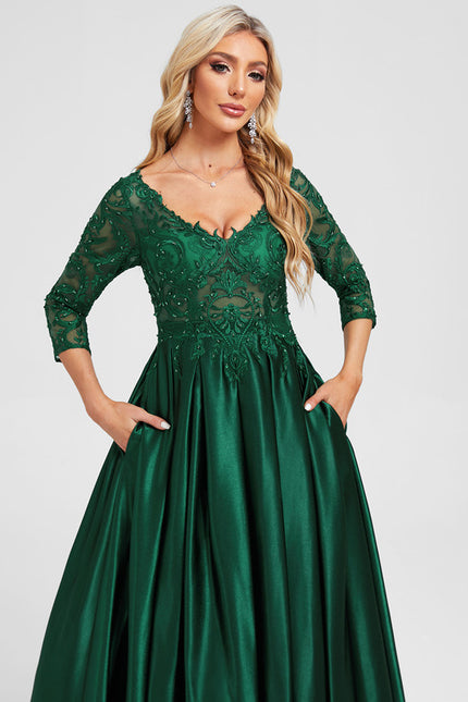 Robe Princesse Manche Longue - gallery 1