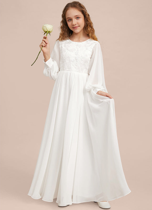 Robe Blanche Boheme Manches Longues