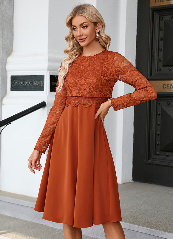 Robe Terracotta Manche Longue - gallery 1