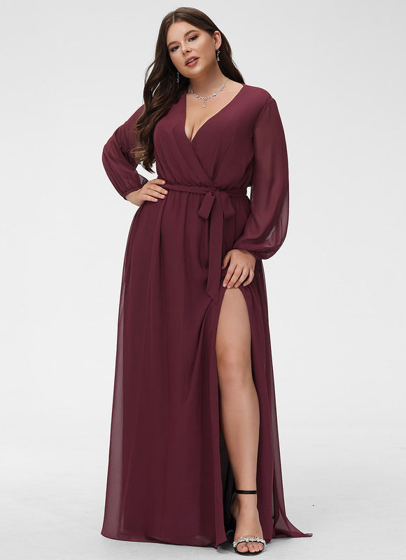 Robe Manche Longue Élégance Aérienne - gallery 6