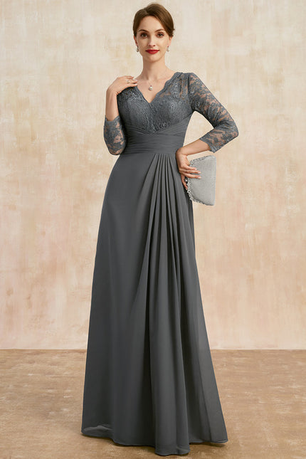 Robe De Soirée Manche Longue Grande Taille - gallery 4