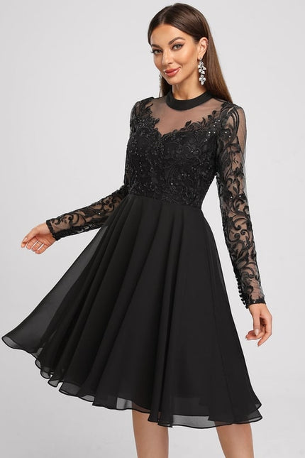 Robe Cocktail Mariage Manche Longue