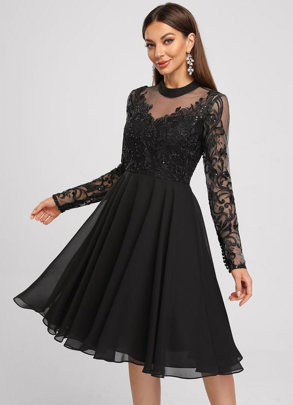 Robe Cocktail Mariage Manche Longue
