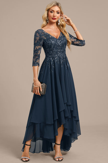 Robe De Soirée Mariage Manche Longue - gallery 4