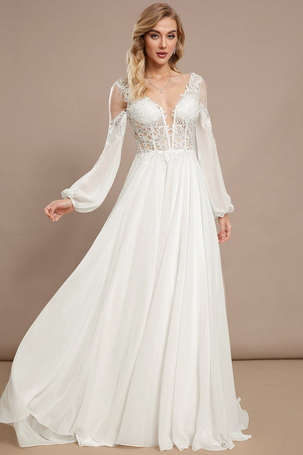 Robe Longue Manche Transparente - gallery 2