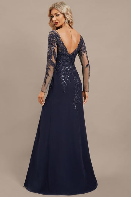 Robe Sirene Manche Longue - gallery 7