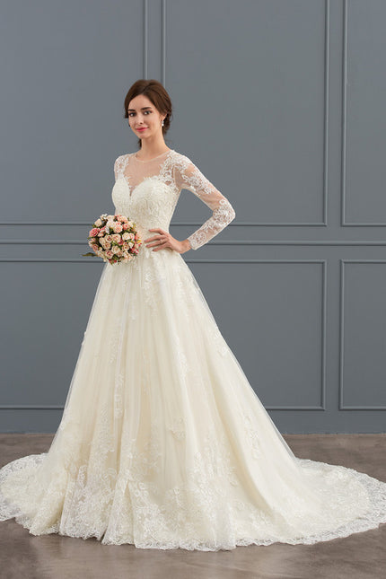 Robe Manche Longue Transparente - gallery 2
