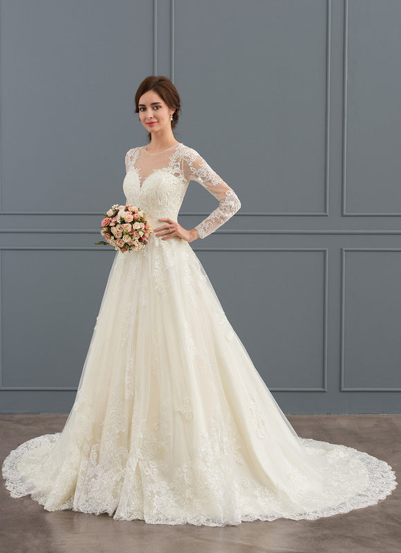 Robe Manche Longue Transparente - gallery 2