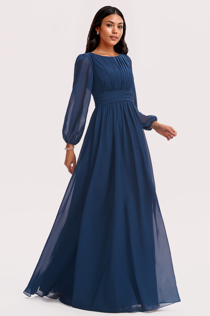 Robe Longue Manche Longue Modanisa - gallery 1