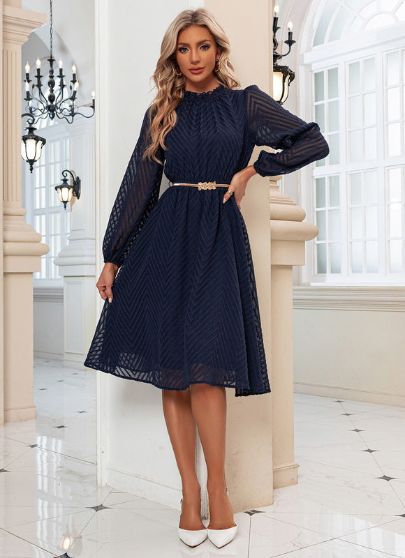 Robe Volant Manche Longue - gallery 3