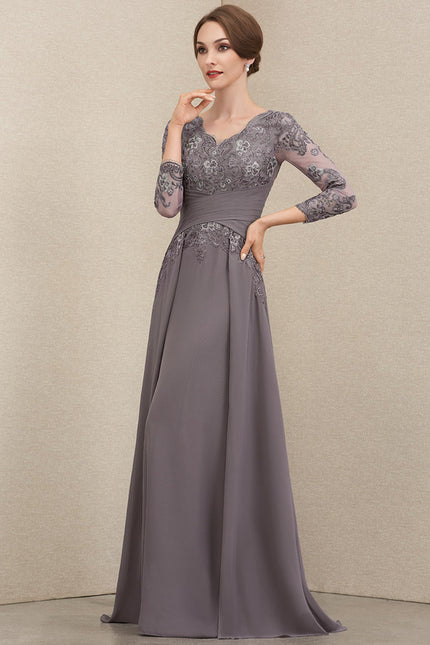 Robe De Soirée Manche Longue Grande Taille - gallery 2